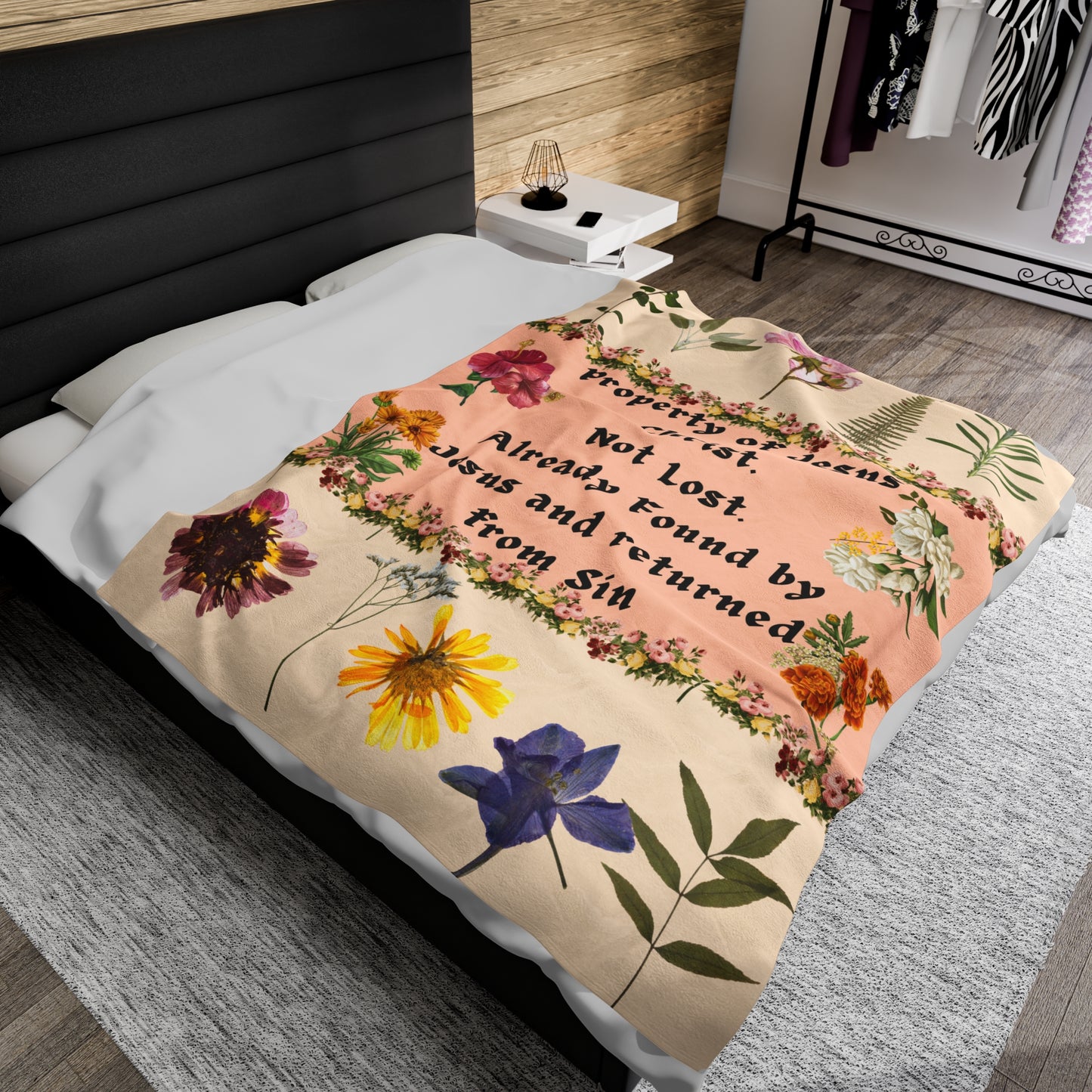 Property of Jesus Velveteen Plush Blanket