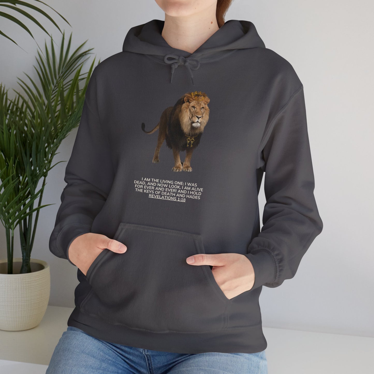 Revelations 1:18 Unisex Heavy Blend Hooded Sweatshirt