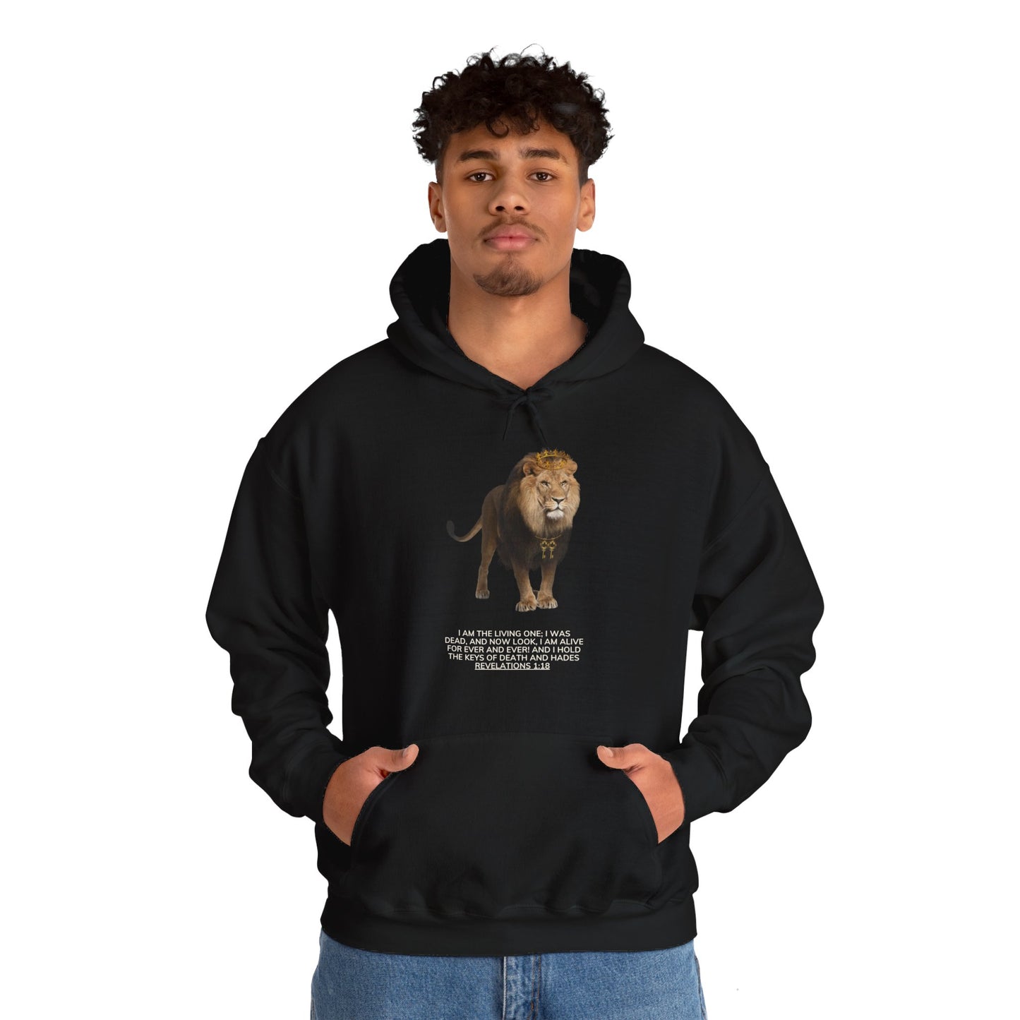 Revelations 1:18 Unisex Heavy Blend Hooded Sweatshirt