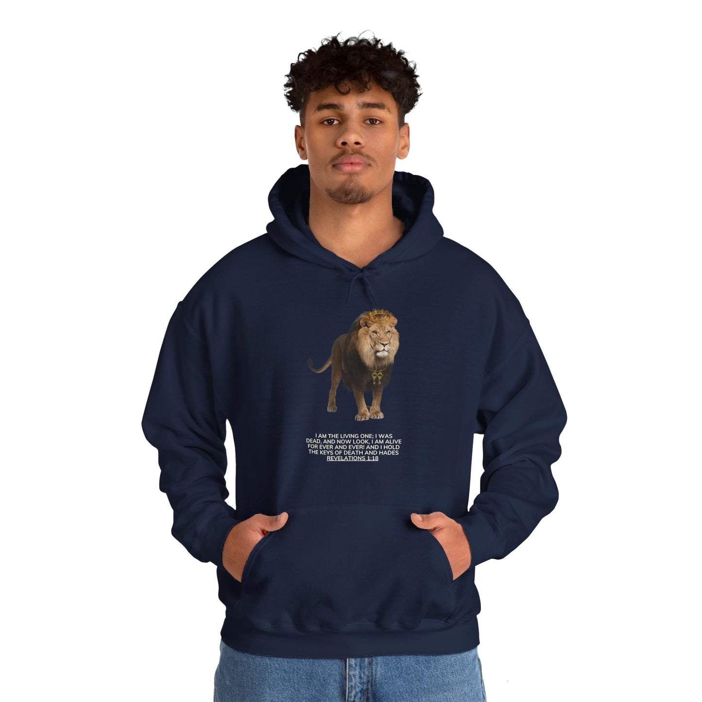 Revelations 1:18 Unisex Heavy Blend Hooded Sweatshirt