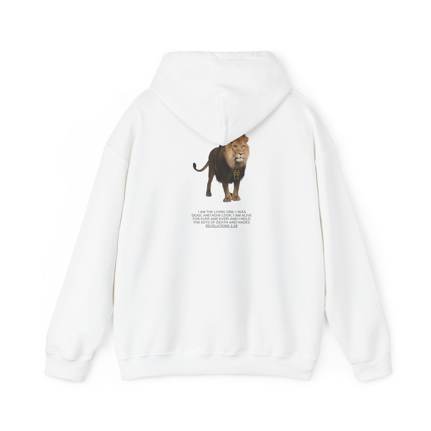 Revelations 1:18 Unisex Heavy Blend Hooded Sweatshirt