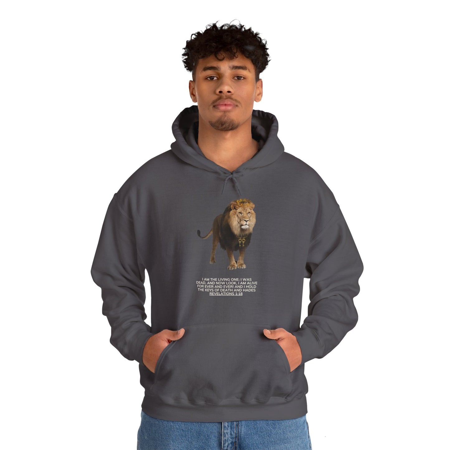 Revelations 1:18 Unisex Heavy Blend Hooded Sweatshirt